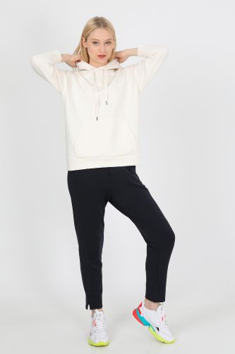 JOHN FRANK WOMAN SPORTS&LOUNGEWEAR CHIC LONG SWEATSHIRT EKRU - 13